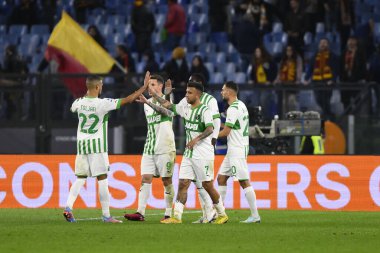 ABD 'li Sassuolo, 12 Mart 2023' te İtalya 'nın başkenti Roma' daki Stadio Olimpico 'da A.S. Roma ve ABD Sassuolo arasındaki Serie A Şampiyonası' nın 26. gününde taraftarları selamlıyor. - Fotoğraf: Domenico Cippitelli / LiveMedi