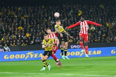 Yunanistan Süper Ligi Maçı sırasında AEK FC 'den 11 SERGIO ARAUJO, 12 Mart 2023' te Atina, Yunanistan 'da OPAP Arena' da AEK FC ve Olympiacos FC arasında oynanan karşılaşma. - Fotoğraf: Stefanos Kyriazis / LiveMedi