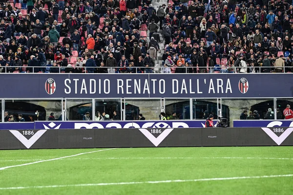 Bolog Een Stadion Renato Dall Ara Tijdens Italiaanse Voetbal Serie Stockfoto
