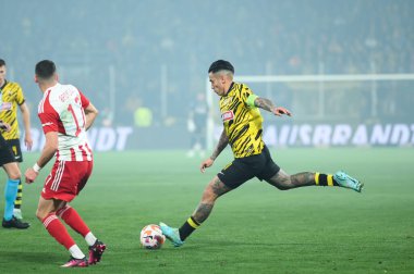 Yunanistan Süper Ligi Maçı sırasında AEK FC 'den 11 SERGIO ARAUJO, 12 Mart 2023' te Atina, Yunanistan 'da OPAP Arena' da AEK FC ve Olympiacos FC arasında oynanan karşılaşma. - Fotoğraf: Stefanos Kyriazis / LiveMedi