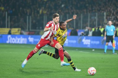 Yunanistan Süper Ligi, Maç 26 'da AEK FC' den 19 NICLAS ELIASSON, 12 Mart 2023 'te OPAP Arena' da AEK FC ile Olympiacos FC arasında oynanan karşılaşma. - Fotoğraf: Stefanos Kyriazis / LiveMedi