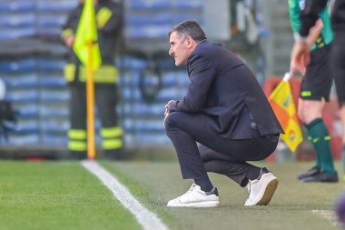 Cristiano Lucarelli (Ternana) İtalya futbol takımı Serie B maçında teknik direktör Cenova CFC ile Ternana Calcio arasında Cenova, İtalya 'daki Luigi Ferraris Stadyumu' nda oynanan karşılaşmada 12 Mart 2023 - Fotoğraf: Danilo Vig