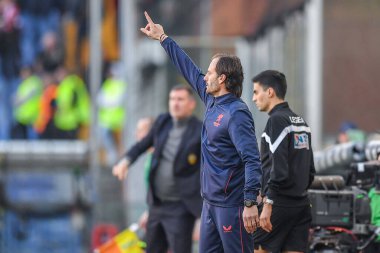 Alberto GIlardino (Ceneviz) İtalya futbol takımı Serie B maçında teknik direktör Cenova CFC ile Ternana Calcio arasında Cenova, İtalya 'daki Luigi Ferraris Stadyumu' nda oynanan karşılaşmada 12 Mart 2023 - Fotoğraf: Danilo Vig