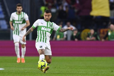 Amerikan Sassuolo takımından Matheus Henrique, 12 Mart 2023 'te İtalya' nın başkenti Roma 'da düzenlenen Stadio Olimpico' da A.S. Roma ve ABD Sassuolo arasındaki Serie A Şampiyonası 'nın 26. gününde. - Fotoğraf: Domenico Cippitelli / LiveMedi