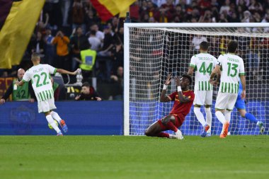 A.S. Roma takımından Tammy Abraham 12 Mart 2023 'te İtalya' nın başkenti Roma 'daki Stadio Olimpico' da A.S. Roma ile ABD Sassuolo arasındaki 26. - Fotoğraf: Domenico Cippitelli / LiveMedi