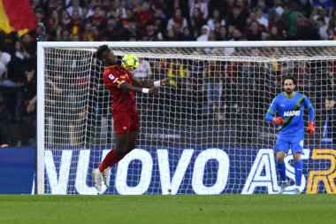 A.S. Roma takımından Tammy Abraham 12 Mart 2023 'te İtalya' nın başkenti Roma 'daki Stadio Olimpico' da A.S. Roma ile ABD Sassuolo arasındaki 26. - Fotoğraf: Domenico Cippitelli / LiveMedi
