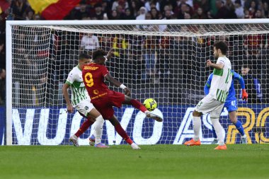 A.S. Roma takımından Tammy Abraham 12 Mart 2023 'te İtalya' nın başkenti Roma 'daki Stadio Olimpico' da A.S. Roma ile ABD Sassuolo arasındaki 26. - Fotoğraf: Domenico Cippitelli / LiveMedi