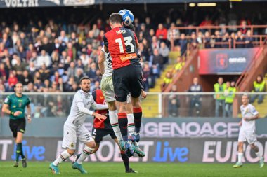 Valerio Mantovani (Ternana) - İtalya 'nın Cenova kentinde 12 Mart 2023 tarihinde oynanan Cenova CFC maçında Mattia Bani (Genoa) - Danilo Vig