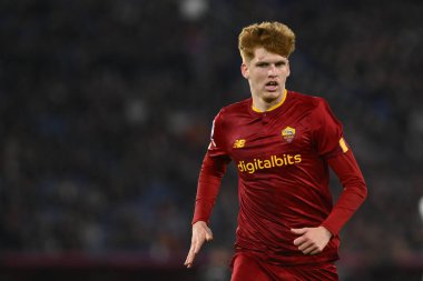 A.S. Roma 'dan Jordan Majchrzak, 12 Mart 2023' te İtalya 'nın başkenti Roma' da düzenlenen Stadio Olimpico 'da A.S. Roma ve ABD Sassuolo arasında düzenlenen Serie A Şampiyonası' nın 26. - Fotoğraf: Domenico Cippitelli / LiveMedi