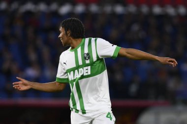 ABD 'li Sassuolo' dan Armand Lauriente, İtalya 'nın başkenti Roma' da düzenlenen Stadio Olimpico 'da 12 Mart 2023' te A.S. Roma ve ABD Sassuolo arasındaki Serie A Şampiyonası 'nın 26. gününde 0-2' lik skorun ardından kutluyor. - Fotoğraf: Domenico Cippitelli / LiveMedi