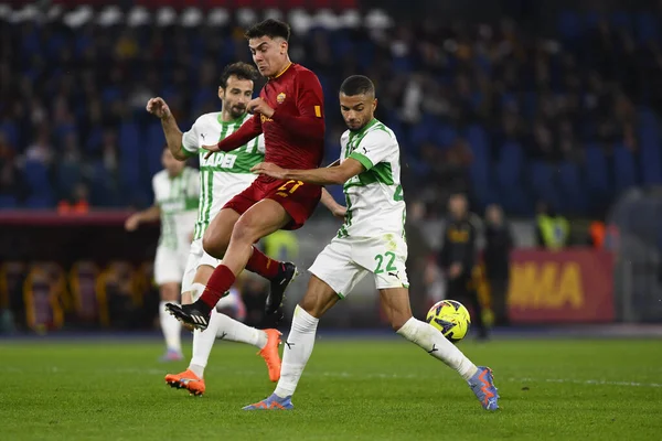 A.S. Roma 'dan Paulo Dybala, Roma' nın başkenti Roma 'daki Stadio Olimpico' da 12 Mart 2023 tarihinde A.S. Roma ve ABD Sassuolo arasında düzenlenen Serie A Şampiyonası 'nın 26. - Fotoğraf: Domenico Cippitelli / LiveMedi