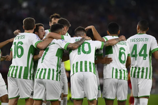 stock image Armand Lauriente of U.S. Sassuolo celebrates after scoring the  0-2 during the 26th day of the Serie A Championship between A.S. Roma vs U.S. Sassuolo on March 12, 2023 at the Stadio Olimpico, Rome, Italy. - Credit: Domenico Cippitelli/LiveMedi