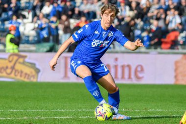 Empoli 'den Jacopo Fazzini İtalya' nın başkenti Empoli 'deki Carlo Castellani Stadyumu' nda oynanan Udinese Calcio maçında, 11 Mart 2023 - Fotoğraf: Fabio Fagiolin