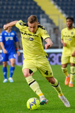 Udinese 'den Sandi Lovric İtalyan futbolu Serie A maçı sırasında Empoli FC, Udinese Calcio' ya karşı Empoli, İtalya 'daki Carlo Castellani stadyumunda, 11 Mart 2023 - Fotoğraf: Fabio Fagiolin