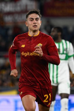 Paulo Dybala (AS Roma) İtalya Futbol Şampiyonası Ligi 'nde 12 Mart 2023' te Roma Olimpiyat Stadyumu 'nda AS Roma ve US Sassuolo arasında oynanan 2022 / 2023 karşılaşmasında. - Fotoğraf: Fabrizio Corradetti / LiveMedi