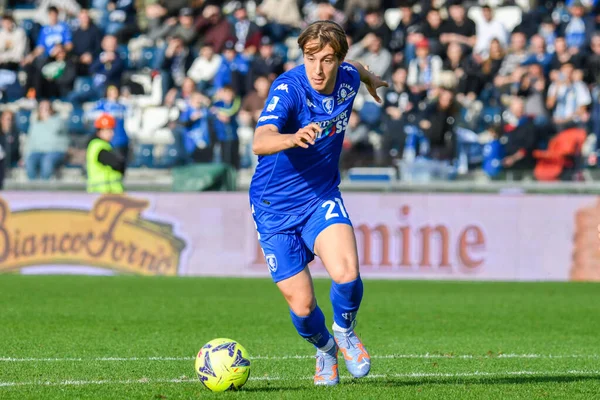 Empoli Jacopo Fazzini Tijdens Italiaanse Voetbal Serie Match Empoli Udinese Stockfoto