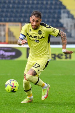 Udinese 'den Roberto Pereyra İtalya' nın Empoli şehrindeki Carlo Castellani stadyumunda oynanan Udinese Calcio maçında, 11 Mart 2023 - Fotoğraf: Fabio Fagiolin