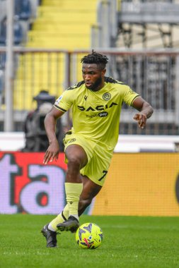 Udinese 'nin İsaac Başarı Serisi A maçında Empoli FC, Udinese Calcio' ya karşı Empoli, İtalya 'daki Carlo Castellani Stadyumu' nda 11 Mart 2023 'te oynanan karşılaşma.