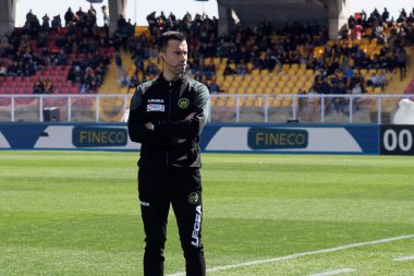 İtalyan futbol takımı Serie A maçında Enna hakemi Daniele Rutella & # xA;, Lecce, İtalya 'daki Via Del Mare stadyumunda ABD Lecce-Torino FC maçında, 12 Mart 2023 - Fotoğraf: Emmanuele Mastrodonat