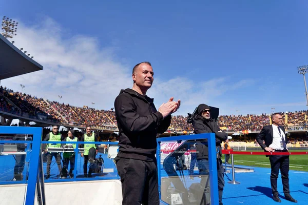 Saverino Sticchi Damiani Lecce Durante Partido Fútbol Italiano Serie Lecce — Foto de Stock