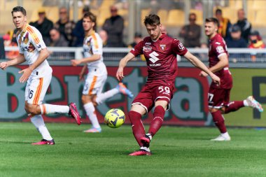 İtalya futbolu sırasında Aleksey Miranchuk (Torino FC) İtalya 'nın Lecce şehrindeki Via Del Mare Stadyumu' nda ABD Lecce-Torino FC maçında, 12 Mart 2023 - Fotoğraf: Emmanuele Mastrodonat