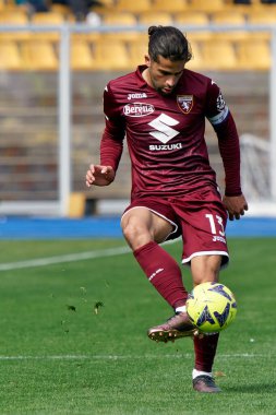 İtalya futbolu sırasında Ricardo Rodriguez (Torino FC) İtalya 'nın Lecce şehrindeki Via Del Mare stadyumunda ABD Lecce-Torino FC maçında, 12 Mart 2023 - Fotoğraf: Emmanuele Mastrodonat