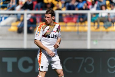 Federico Baschirotto (ABD Lecce) İtalya 'nın Lecce şehrindeki Via Del Mare stadyumunda oynanan Amerikan Lecce-Torino FC maçında, 12 Mart 2023 - Fotoğraf: Emmanuele Mastrodonat