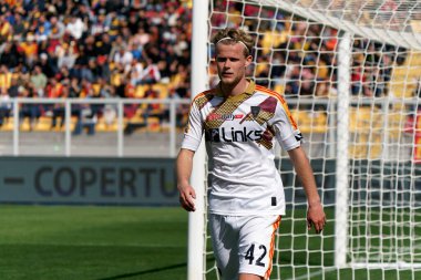 Morten Hjulmand (ABD Lecce) İtalya 'nın Lecce şehrindeki Via Del Mare Stadyumu' nda oynanan ABD Lecce-Torino FC maçında, 12 Mart 2023 - Fotoğraf: Emmanuele Mastrodonat