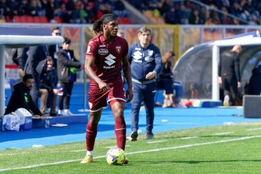 İtalya futbolu sırasında Andreaw Gravillon (Torino FC) İtalya 'nın Lecce şehrindeki Via Del Mare Stadyumu' nda ABD Lecce-Torino FC maçında, 12 Mart 2023 - Fotoğraf: Emmanuele Mastrodonat