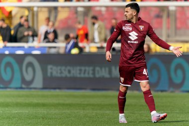 İtalya futbol takımı Serie A maçında Nemanja Radonjiç (Torino FC), Lecce, İtalya 'daki Via Del Mare stadyumunda ABD Lecce-Torino FC maçında, 12 Mart 2023 - Fotoğraf: Emmanuele Mastrodonat