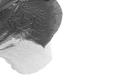 Beyaz kağıda akrilik renkler çizdim ve kağıdı karıştırılmış akrilik renklerin dokusunu oluşturan rorschach mürekkep lekesine benzer şekilde katladım..