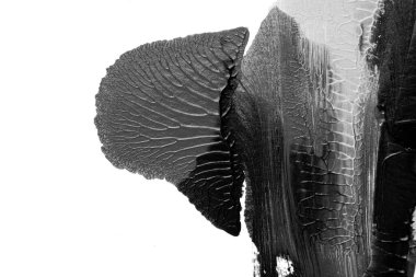 Beyaz kağıda akrilik renkler çizdim ve kağıdı karıştırılmış akrilik renklerin dokusunu oluşturan rorschach mürekkep lekesine benzer şekilde katladım..