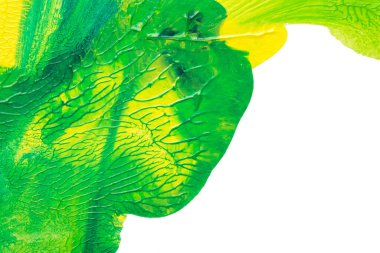 Beyaz kağıda akrilik renkler çizdim ve kağıdı karıştırılmış akrilik renklerin dokusunu oluşturan rorschach mürekkep lekesine benzer şekilde katladım..