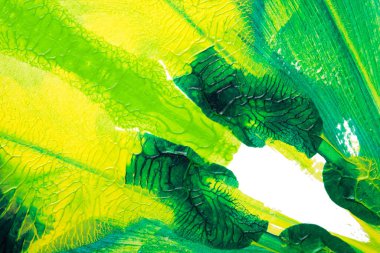 Beyaz kağıda akrilik renkler çizdim ve kağıdı karıştırılmış akrilik renklerin dokusunu oluşturan rorschach mürekkep lekesine benzer şekilde katladım..