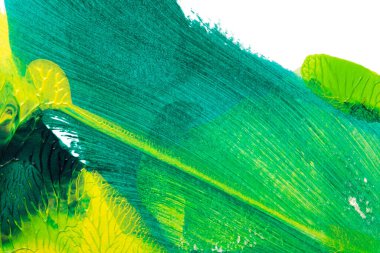 Beyaz kağıda akrilik renkler çizdim ve kağıdı karıştırılmış akrilik renklerin dokusunu oluşturan rorschach mürekkep lekesine benzer şekilde katladım..