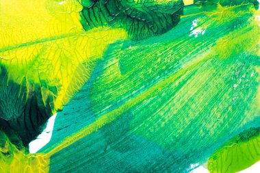 Beyaz kağıda akrilik renkler çizdim ve kağıdı karıştırılmış akrilik renklerin dokusunu oluşturan rorschach mürekkep lekesine benzer şekilde katladım..