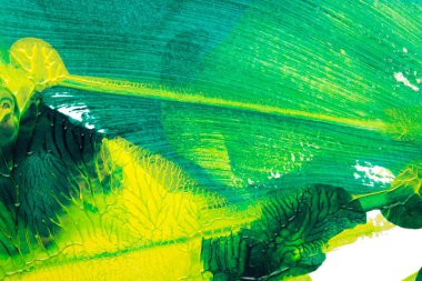 Beyaz kağıda akrilik renkler çizdim ve kağıdı karıştırılmış akrilik renklerin dokusunu oluşturan rorschach mürekkep lekesine benzer şekilde katladım..