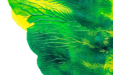 Beyaz kağıda akrilik renkler çizdim ve kağıdı karıştırılmış akrilik renklerin dokusunu oluşturan rorschach mürekkep lekesine benzer şekilde katladım..