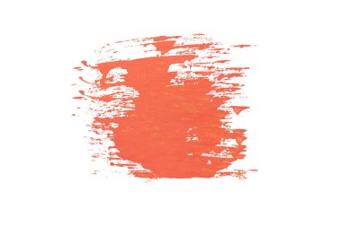 Soyut akrilik suluboya fırça darbesi dokusu logo ve afiş için beyaz arka planda izole edilmiş. tasarım, yaratıcı ve illüstrasyon.