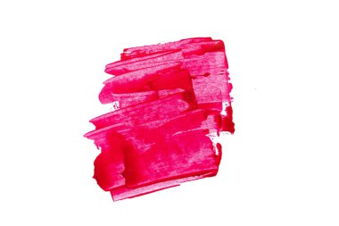 Soyut akrilik suluboya fırça darbesi dokusu logo ve afiş için beyaz arka planda izole edilmiş. tasarım, yaratıcı ve illüstrasyon.