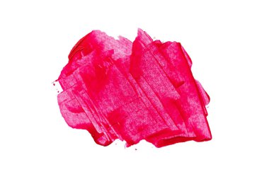 Soyut akrilik suluboya fırça darbesi dokusu logo ve afiş için beyaz arka planda izole edilmiş. tasarım, yaratıcı ve illüstrasyon.