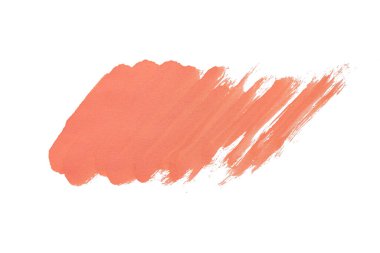 Soyut akrilik suluboya fırça darbesi dokusu logo ve afiş için beyaz arka planda izole edilmiş. tasarım, yaratıcı ve illüstrasyon.