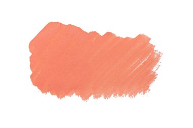 Soyut akrilik suluboya fırça darbesi dokusu logo ve afiş için beyaz arka planda izole edilmiş. tasarım, yaratıcı ve illüstrasyon.