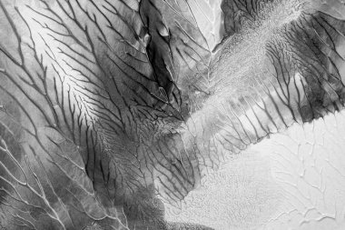 Beyaz kağıda akrilik renkler çizdim ve kağıdı karıştırılmış akrilik renklerin dokusunu oluşturan rorschach mürekkep lekesine benzer şekilde katladım..