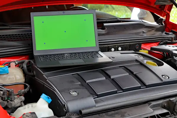 computer diagnostics of the engine in the car
