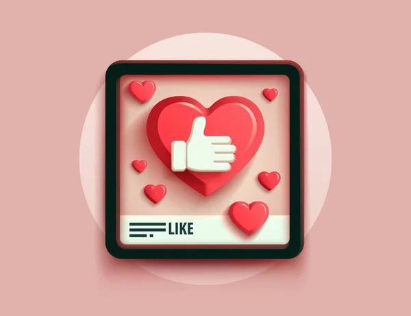 Heart Lots Icons Chat People Communicate Vector Illustration — Stock Vector