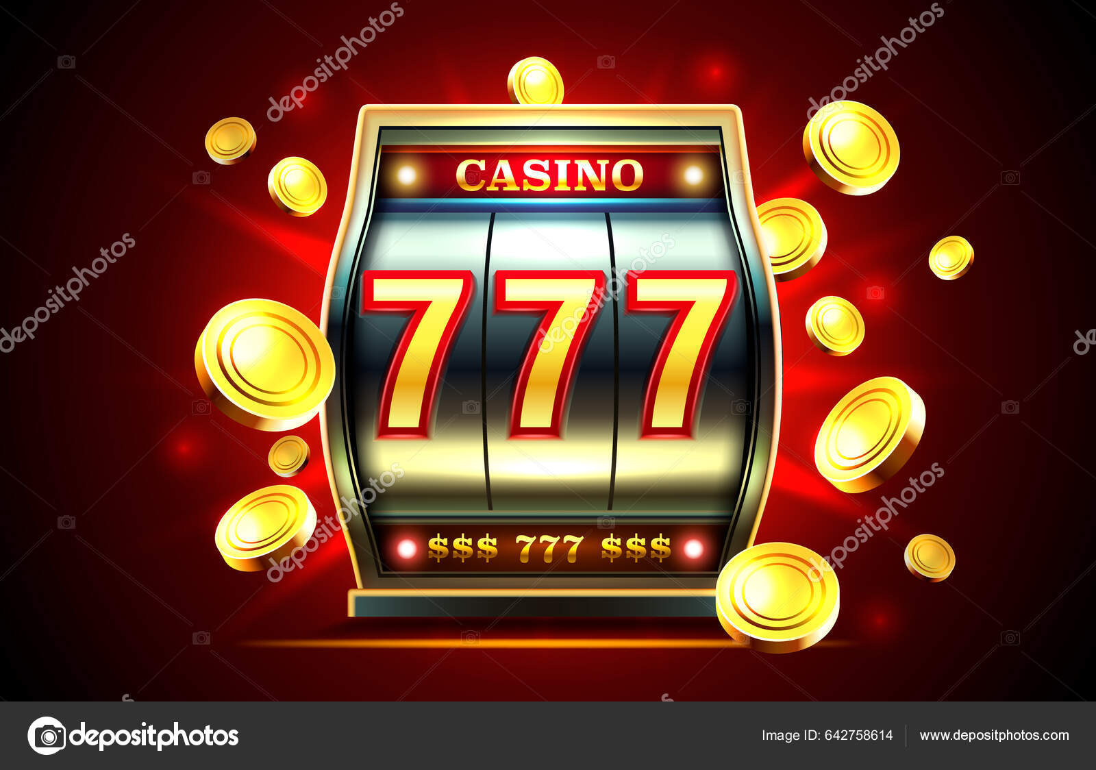 Publicidade do casino 777 online, dois dados de jogo de casino