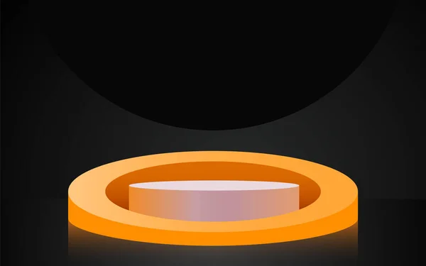 Contexte Scène Abstrait Cylindre Podium Sur Fond Pastel Présentation Produit — Image vectorielle