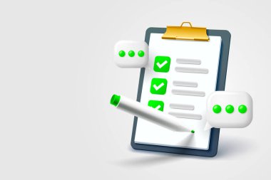 Pano iletişimi, yönetim servisi sayfası, iş kağıdı. Vektör