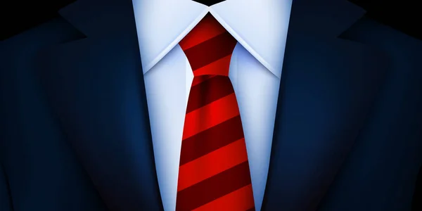 Close Classic Male Tuxedo Tie Vector Illustration — Stock Vector
